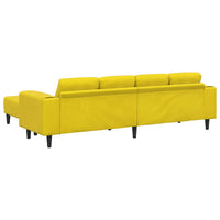 Set di divani 3 pcs Giallo Velluto
