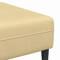 Divano in tessuto con cuscino Grigio Verde Tessuto in velluto a coste