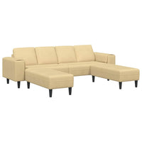 Divano in tessuto con cuscino Grigio Verde Tessuto in velluto a coste