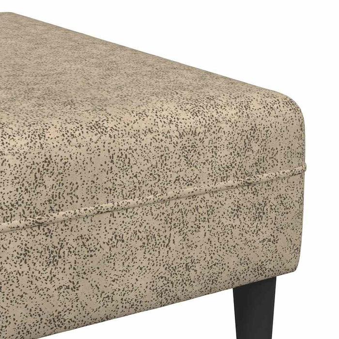 Set di divani 3 pcs Grigio chiaro Pelle scamosciata sintetica