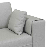 Divano in tessuto con cuscino 3 pcs Grigio Nuvola 208 cm Tessuto