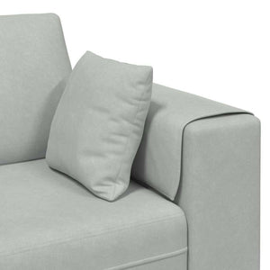 vidaXL Divano in Velluto 3 pcs Grigio chiaro 208 cm Velluto