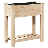 Vaso da giardino con lo scaffale Beige 71 x 37 x 76.5 cm 42006566