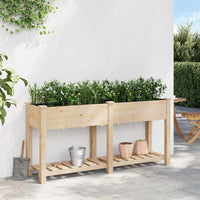 Vaso da giardino con lo scaffale Beige 161 x 43 x 76.5 cm 42006568