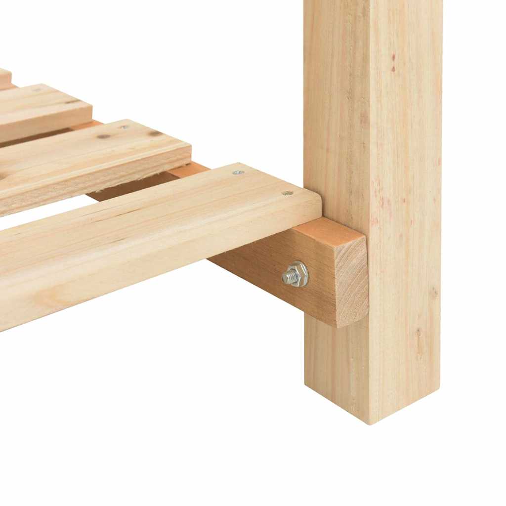 Vaso da giardino con lo scaffale-Fioriera con Mensola Esterno-Contenitore per Piante Beige 203 x 53 x 76,5 cm