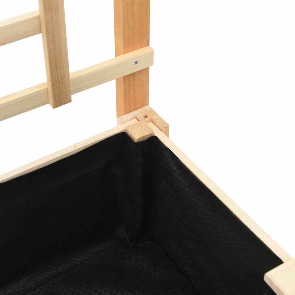 Vaso da giardino-Fioriera da Esterno-Contenitore per Piante Beige 71 x 38 x 152 cm Legno di Abete Massello