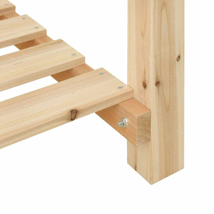 Vaso da giardino con lo scaffale-Fioriera con Mensola Esterno-Contenitore per Piante Beige 90 x 90 x 76,5 cm