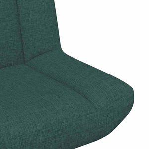 Sedia girevole Verde scuro 63 x 75 x 76 cm Tessuto 42007329