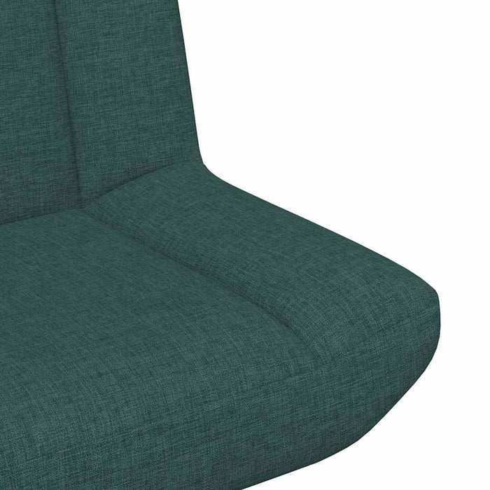 Sedia girevole Verde scuro 63 x 75 x 76 cm Tessuto 42007329