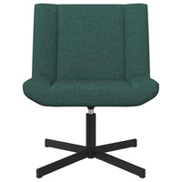 Sedia girevole Verde scuro 63 x 75 x 76 cm Tessuto 42007329