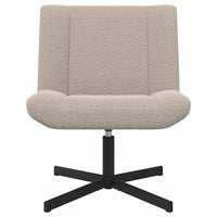 vidaXL Sedia girevole Grigio chiaro 63 x 75 x 76 cm Tessuto