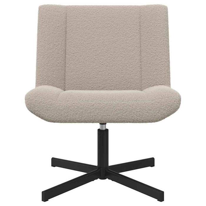 vidaXL Sedia girevole Grigio chiaro 63 x 75 x 76 cm Tessuto