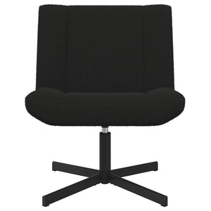 Sedia girevole Nero 63 x 75 x 76 cm Pelle di Pecora 42007338