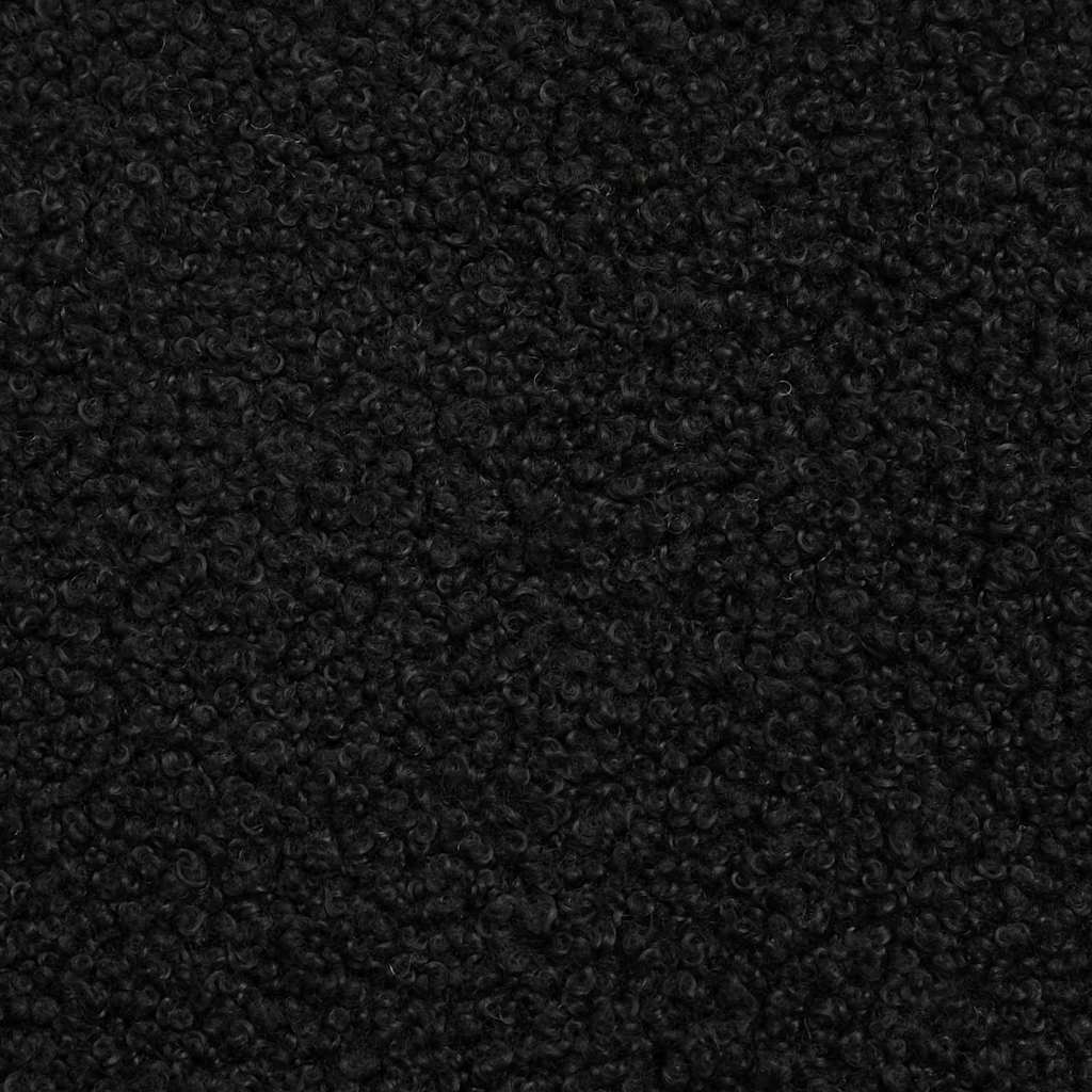 Sedia girevole Nero 63 x 75 x 76 cm Pelle di Pecora 42007338