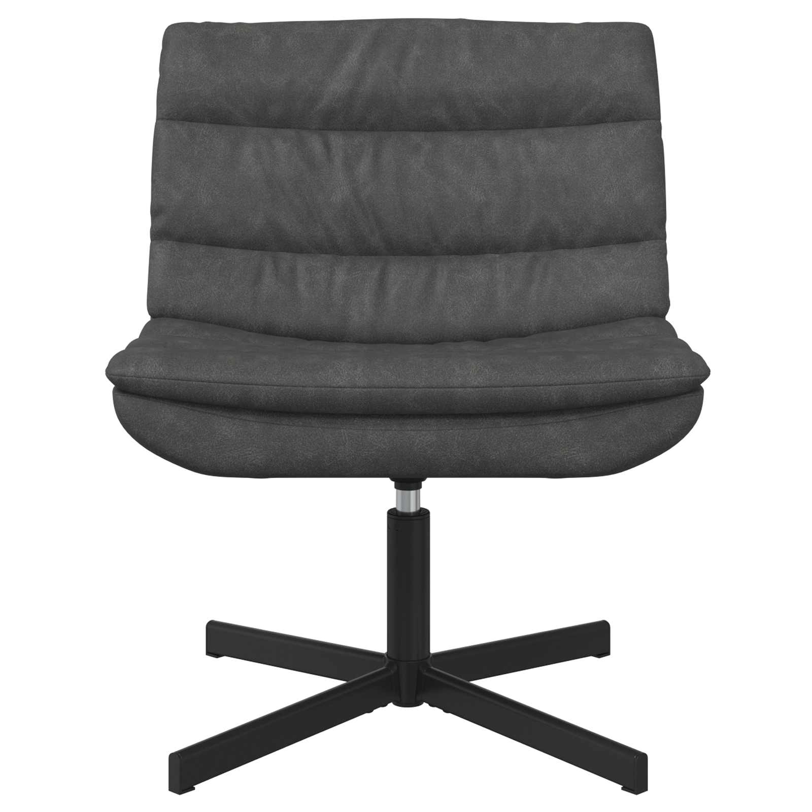 Sedia girevole Nero 63 x 75 x 76 cm PU Antico 42007348