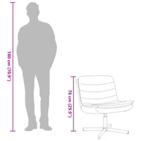 Sedia girevole Verde Scuro 63 x 75 x 76 cm Tessuto 42007354