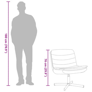 Sedia girevole Crema 63 x 75 x 76 cm Tessuto 42007356