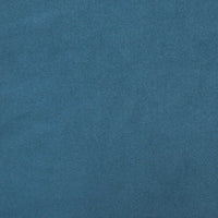 Poltrona Relax con Base Girevole Blu 63 x 75 x 76 cm Velluto 42007359