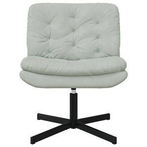 Poltrona Relax con Base Girevole Grigio chiaro 63 x 75 x 76 cm 42007360