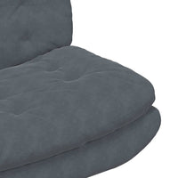 vidaXL Poltrona Relax con Base Girevole Grigio scuro 63 x 75 x 76 cm