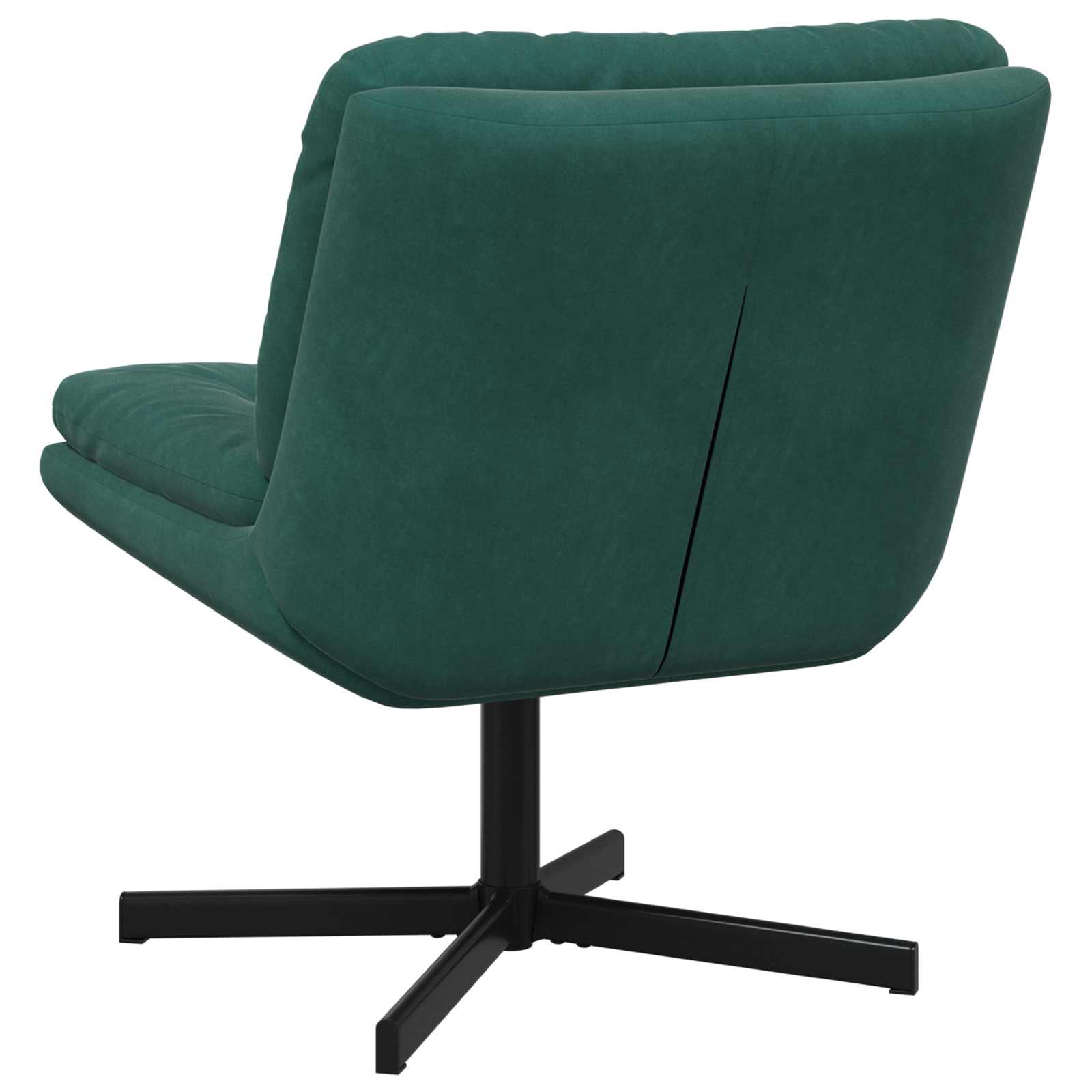 Poltrona Relax con Base Girevole Verde Scuro 63 x 75 x 76 cm 42007362