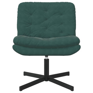 Poltrona Relax con Base Girevole Verde Scuro 63 x 75 x 76 cm 42007362