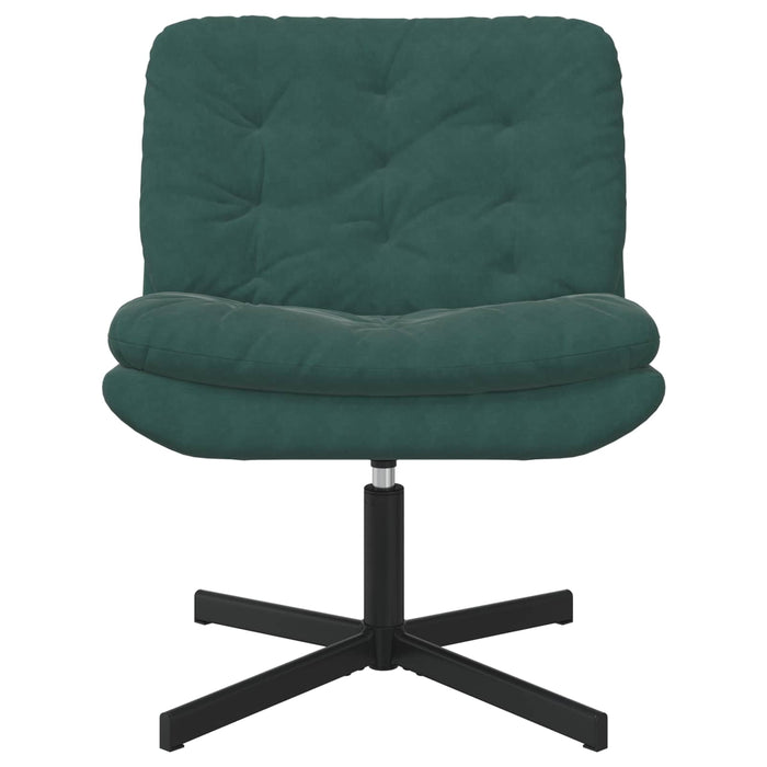 Poltrona Relax con Base Girevole Verde Scuro 63 x 75 x 76 cm 42007362