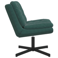 Poltrona Relax con Base Girevole Verde Scuro 63 x 75 x 76 cm 42007362