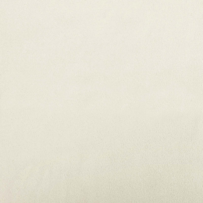 Poltrona Relax con Base Girevole Crema 63 x 75 x 76 cm Velluto 42007367