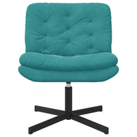 Poltrona Relax con Base Girevole Turchese 63 x 75 x 76 cm 42007368