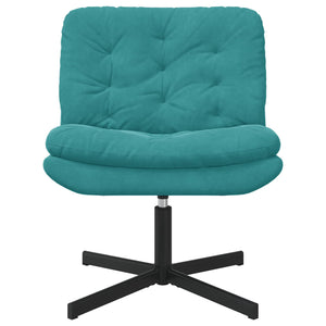 Poltrona Relax con Base Girevole Turchese 63 x 75 x 76 cm 42007368