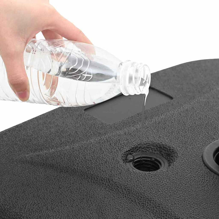 Base per Parasol da Esterno Nero 45 x 45 x 29.5 cm Plastica 42006928