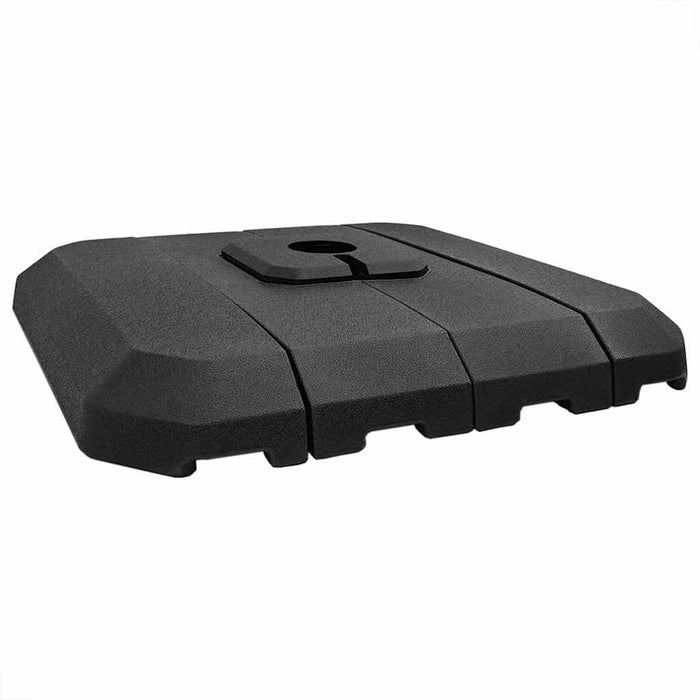 Set di Base per Ombrellone Alveare 4 pcs Nero 98 x 98 x 13 cm 42006931