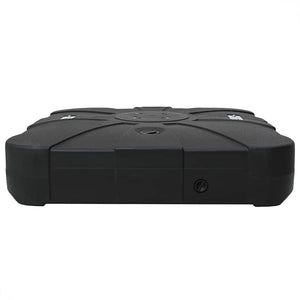 Set di Base per Ombrellone Alveare 2 pcs Nero 88 x 88 x 19 cm 42006932