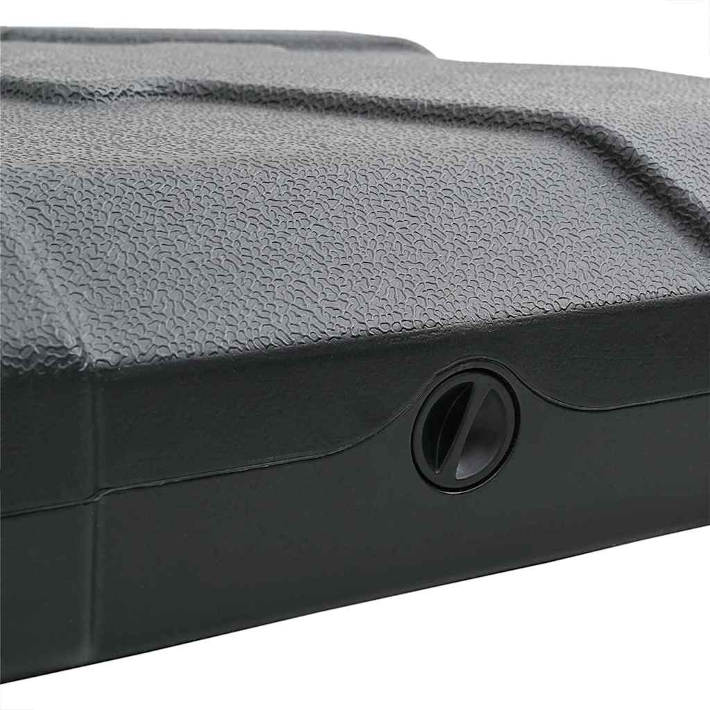 Set Base Ombrello 2 pcs Nero 88.5 x 88.5 x 12 cm Plastica 42006933