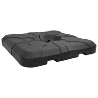 Set Base Ombrello 2 pcs Nero 88.5 x 88.5 x 12 cm Plastica 42006933