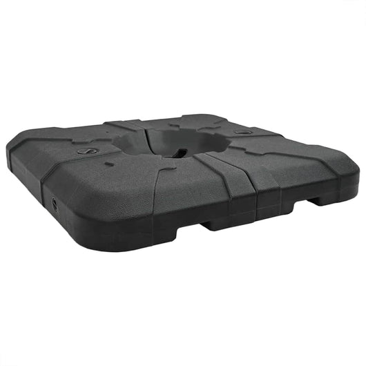 Set Base Ombrello 2 pcs Nero 88.5 x 88.5 x 12 cm Plastica 42006933