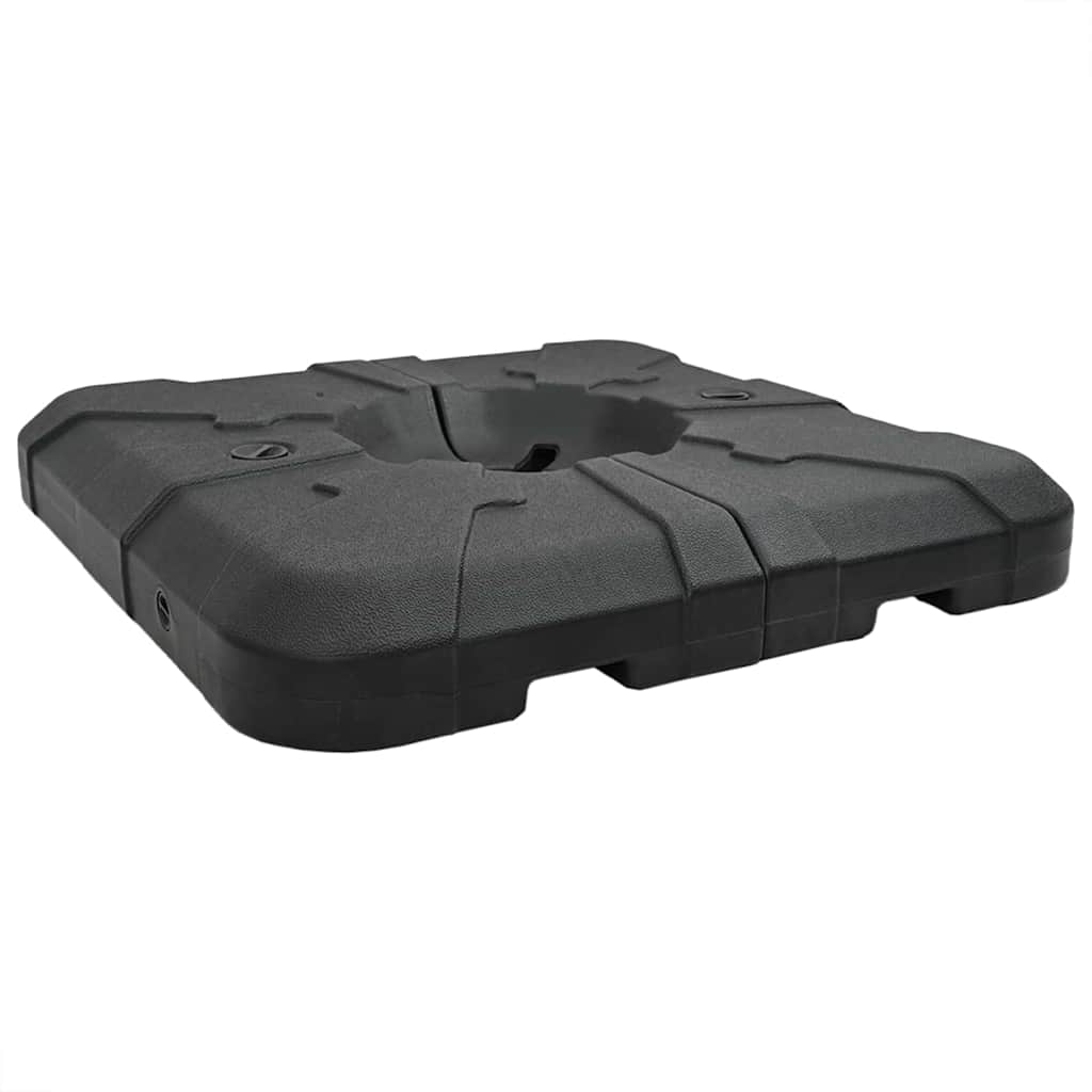 Set Base Ombrello 2 pcs Nero 88.5 x 88.5 x 12 cm Plastica 42006933