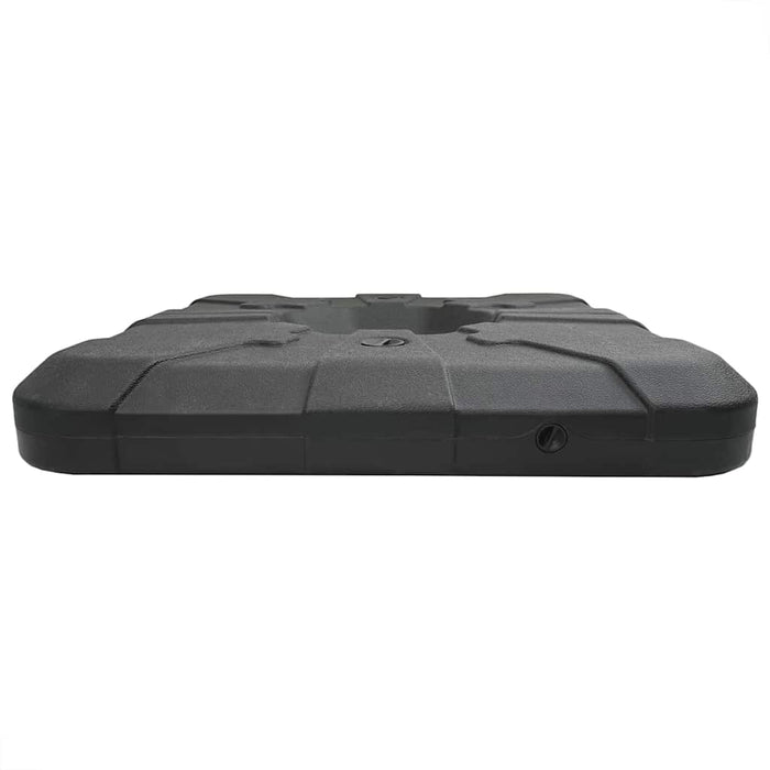 Set Base Ombrello 2 pcs Nero 88.5 x 88.5 x 12 cm Plastica 42006933