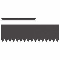 Bordure per prato 30 pcs Nero 100 x 0.5 x 30 cm Acciaio 3335781