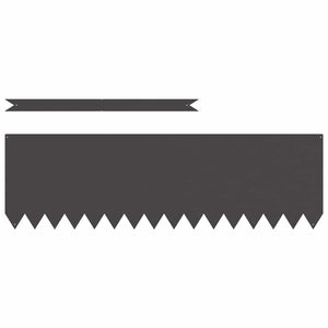 Bordure per prato 30 pcs Nero 100 x 0.5 x 30 cm Acciaio 3335781