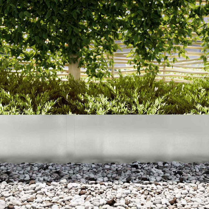 Bordure per prato 30 pcs Argento 100 x 0.5 x 30 cm 3335785