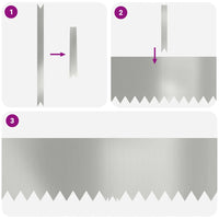 Bordure per prato 30 pcs Argento 100 x 0.5 x 30 cm 3335786