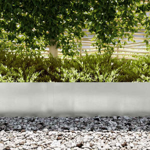 Bordure per prato 50 pcs Argento 100 x 0.5 x 30 cm 3335792