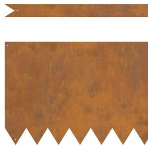 Bordure per prato 50 pcs Marrone 100 x 0.5 x 30 cm 3335794