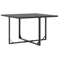 Set da Pranzo per Giardino 5 pcs Nero Acciaio 3335858