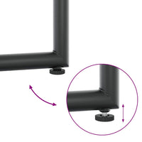 Set da Pranzo per Giardino 5 pcs Nero Acciaio 3335858