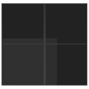 Set da Pranzo per Giardino 9 pcs Nero Acciaio 3335863