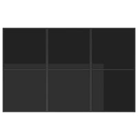 Set da Pranzo per Giardino 11 pcs Nero Acciaio 3335869