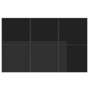 Set da Pranzo per Giardino 11 pcs Nero Acciaio 3335869